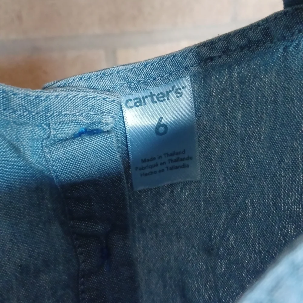 Carter’s Jean Embroyered Strap Shirt